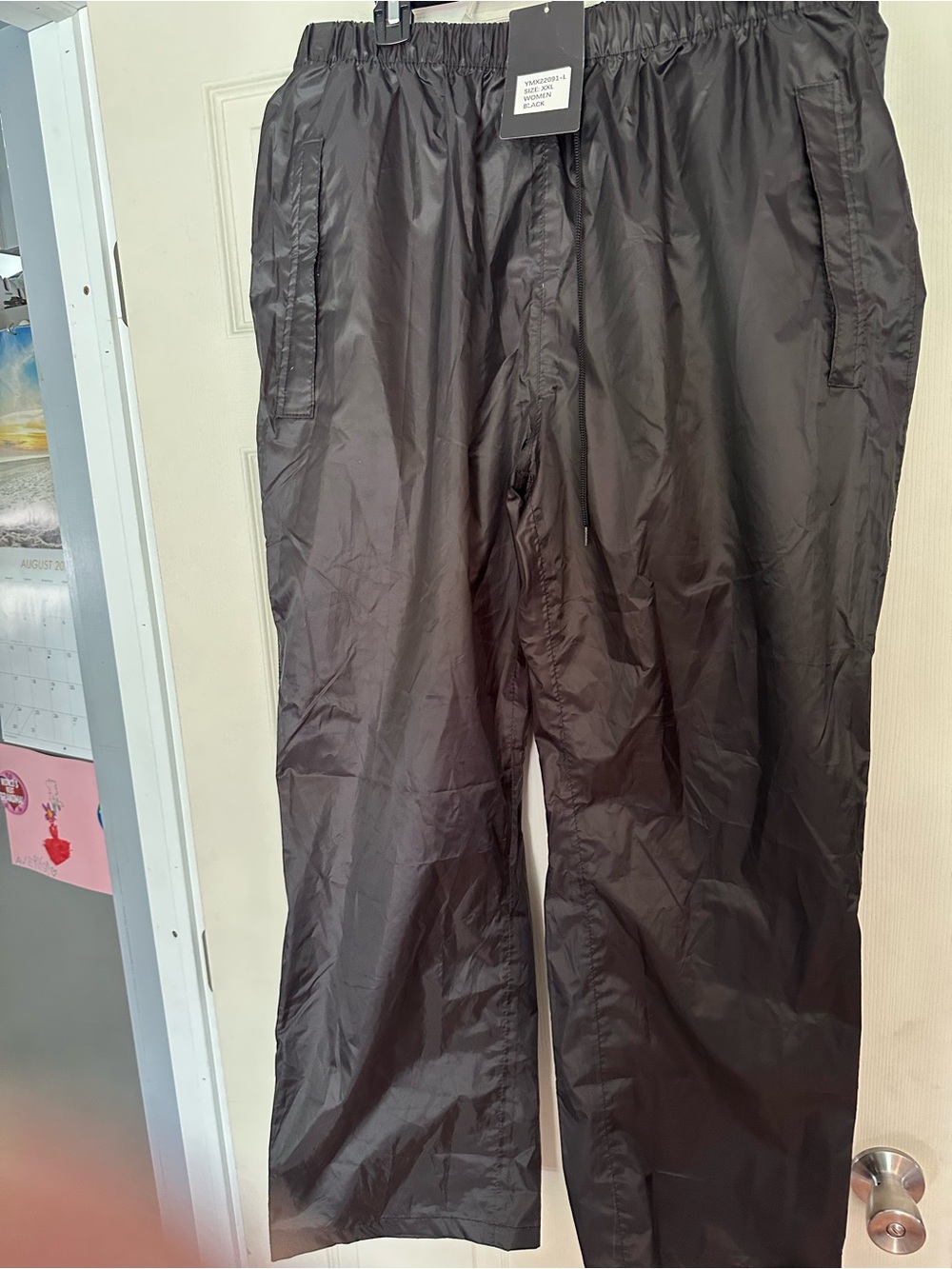 Axesquin Women’s Black Windbreaker Pants - Lightweight Outdoor Trousers
